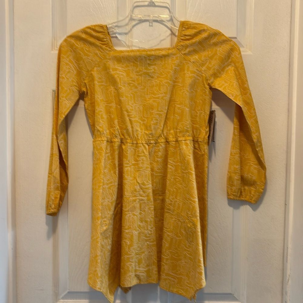 Wrangler Girl's High Low Ruffle Hem Dress, Size Large, NWT